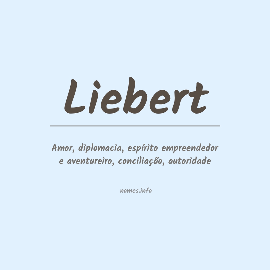 Significado do nome Liebert