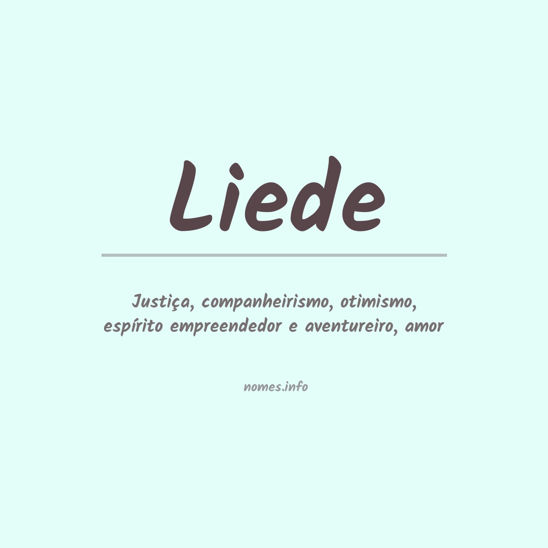 Significado do nome Liede