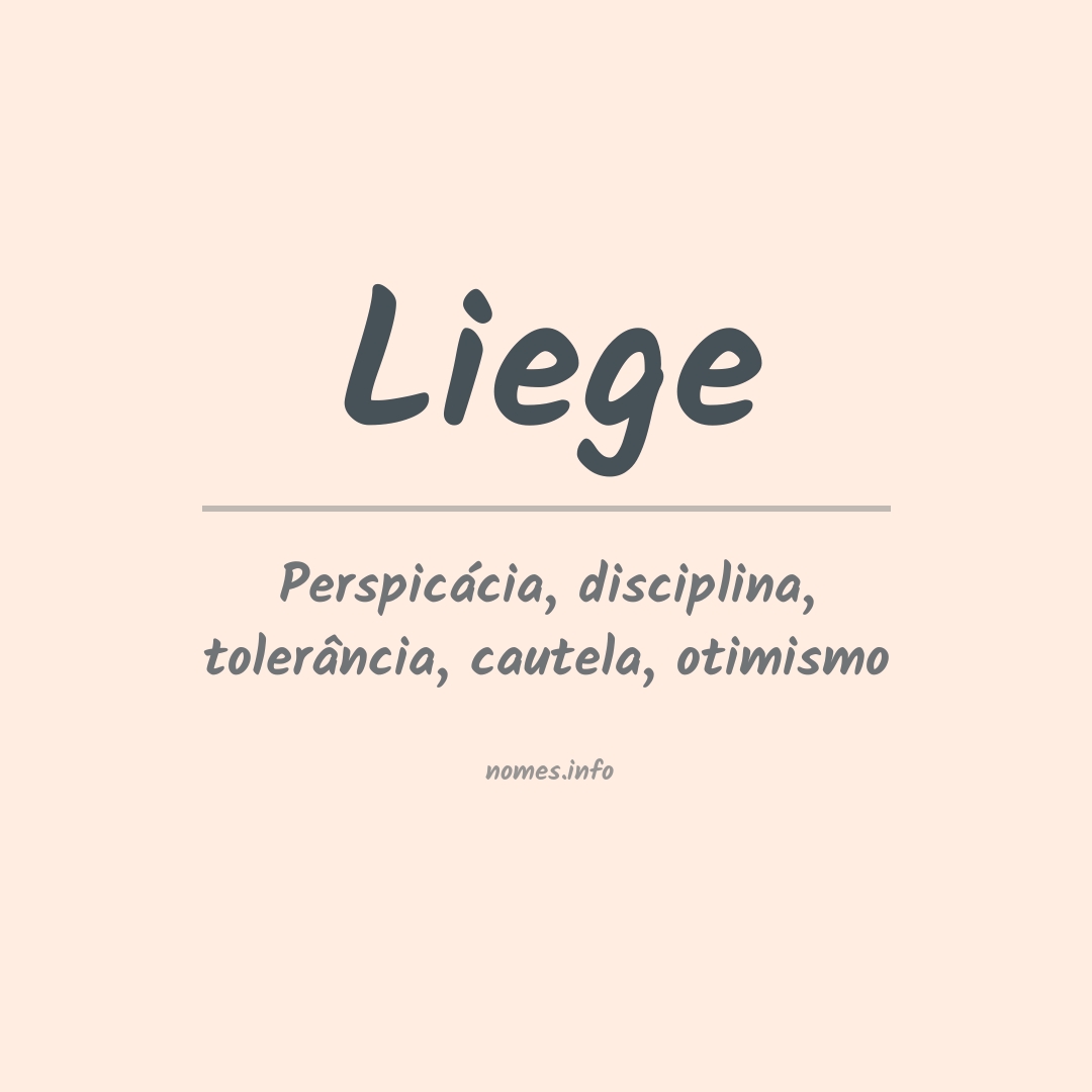 Significado do nome Liege