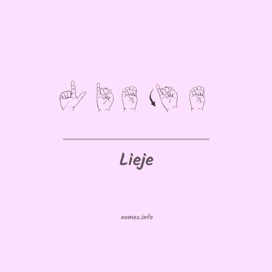 Lieje em Libras