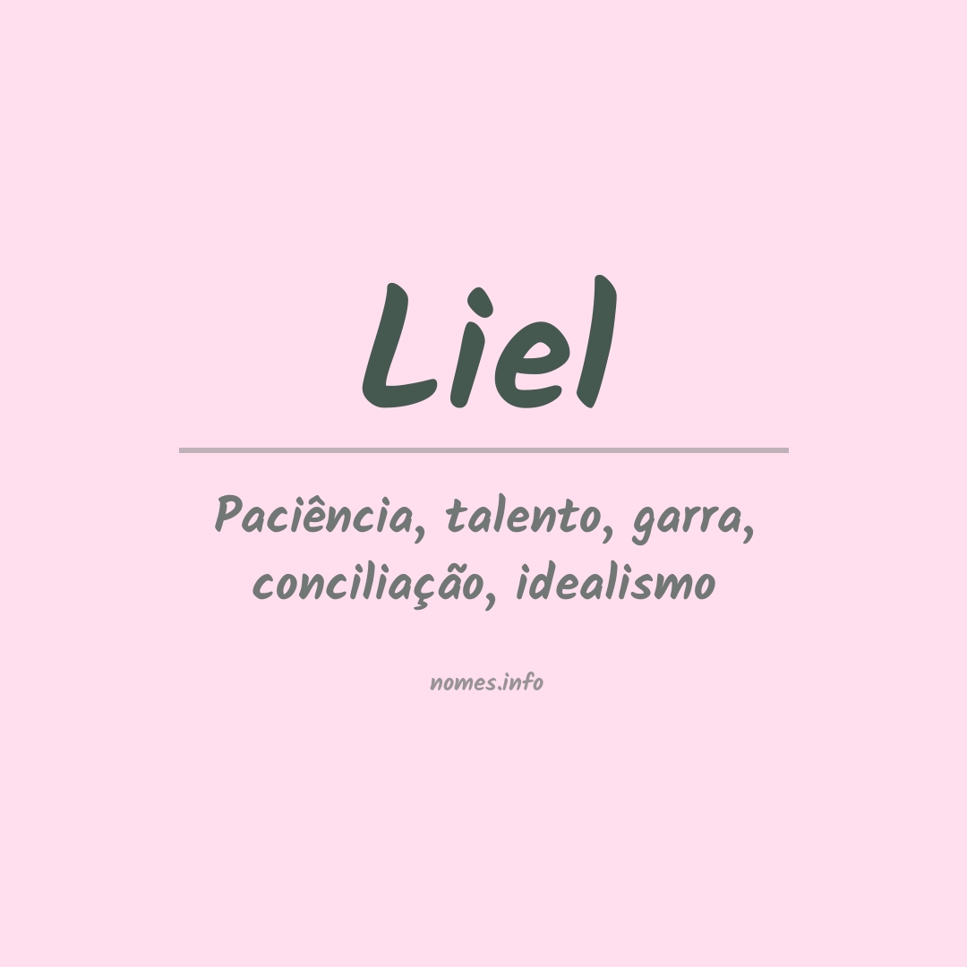 Significado do nome Liel