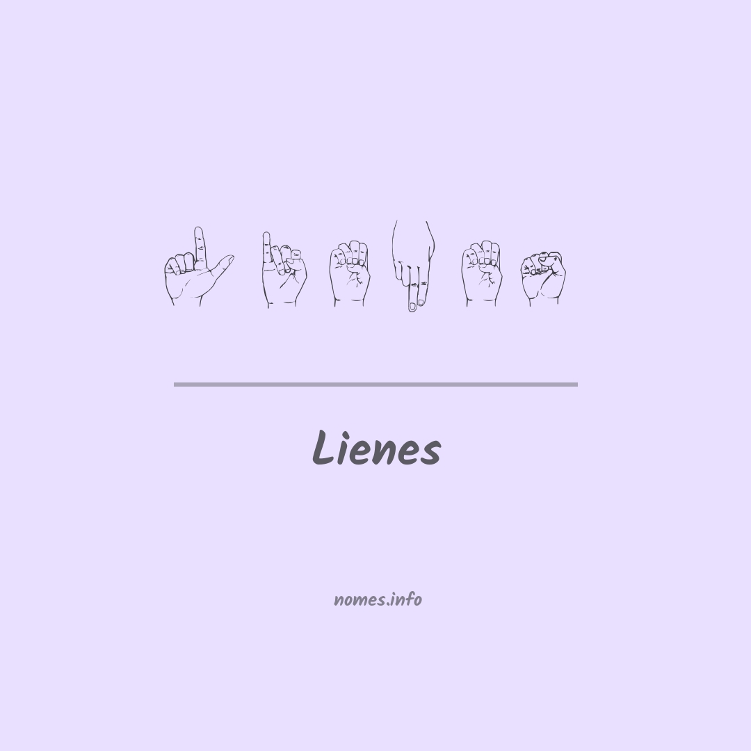 Lienes em Libras