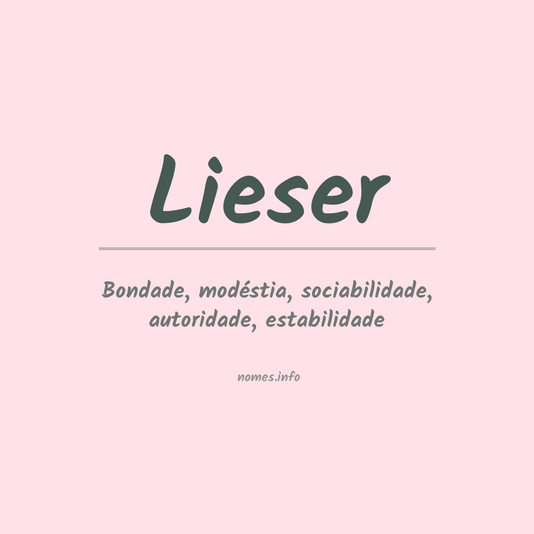 Significado do nome Lieser