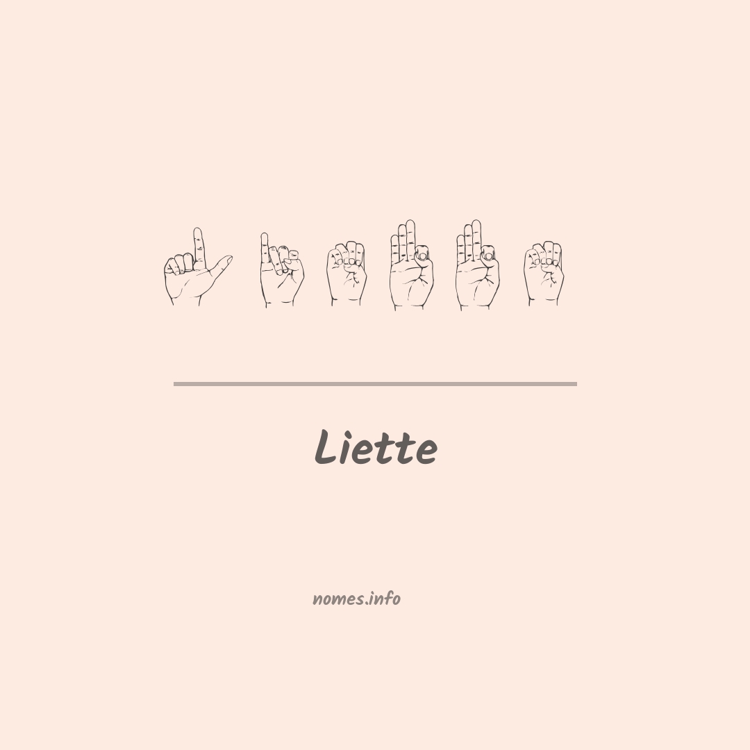 Liette em Libras