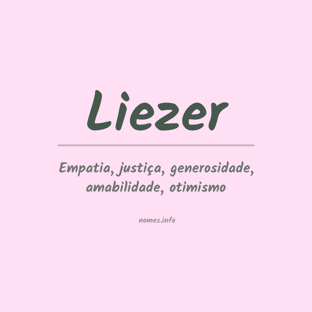Significado do nome Liezer