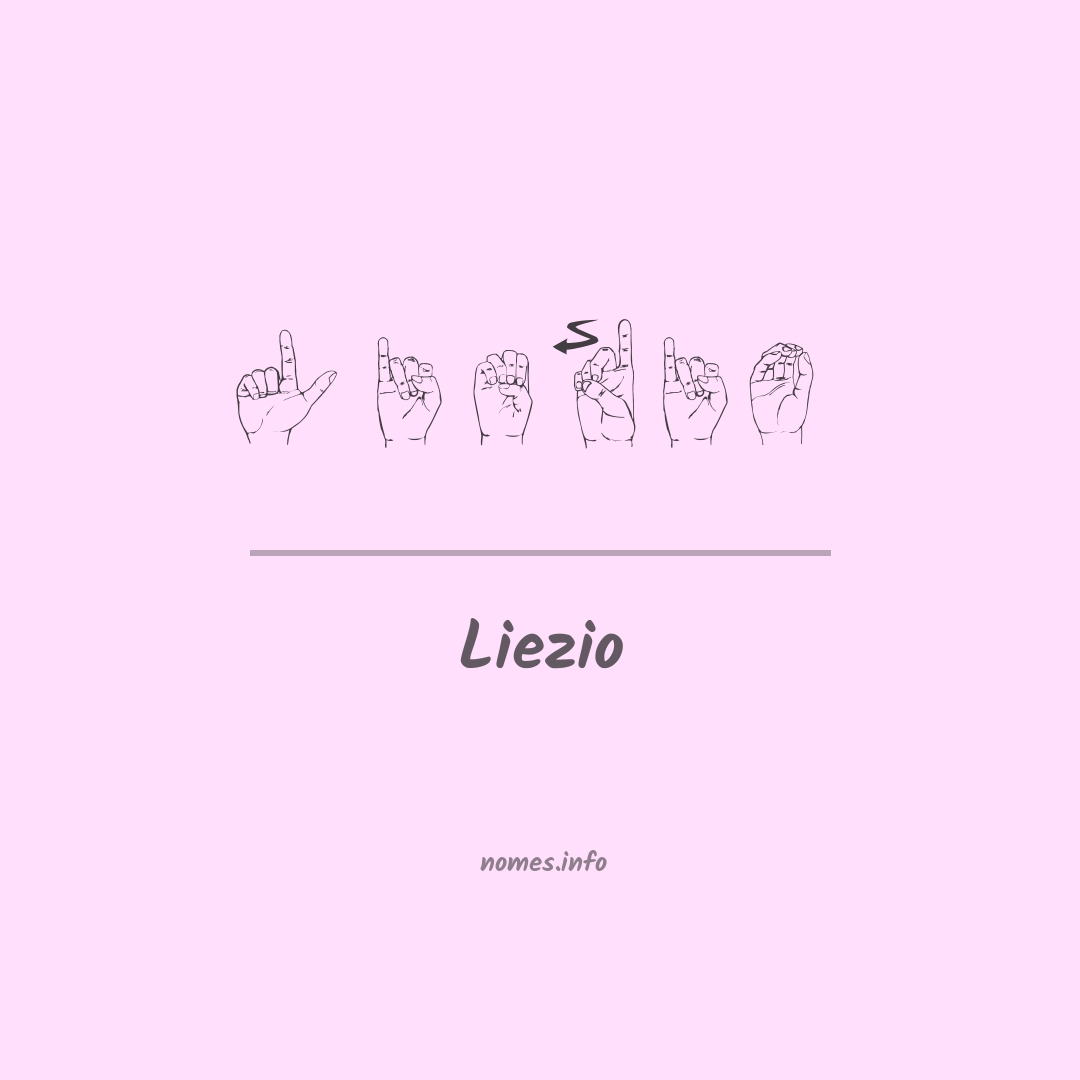Liezio em Libras
