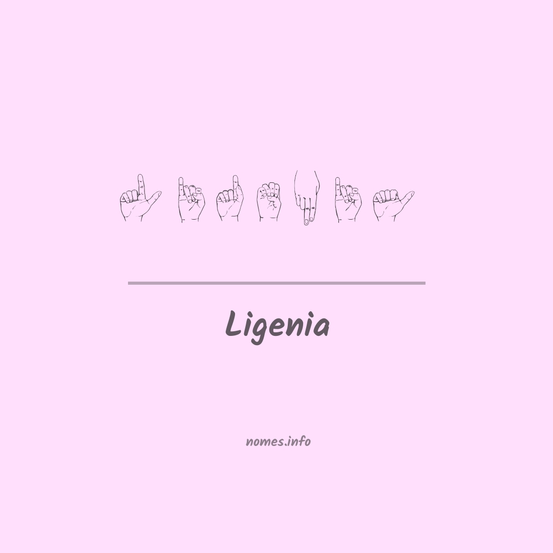 Ligenia em Libras