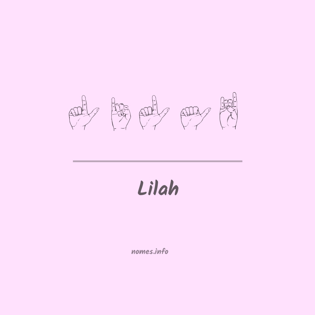 Lilah em Libras