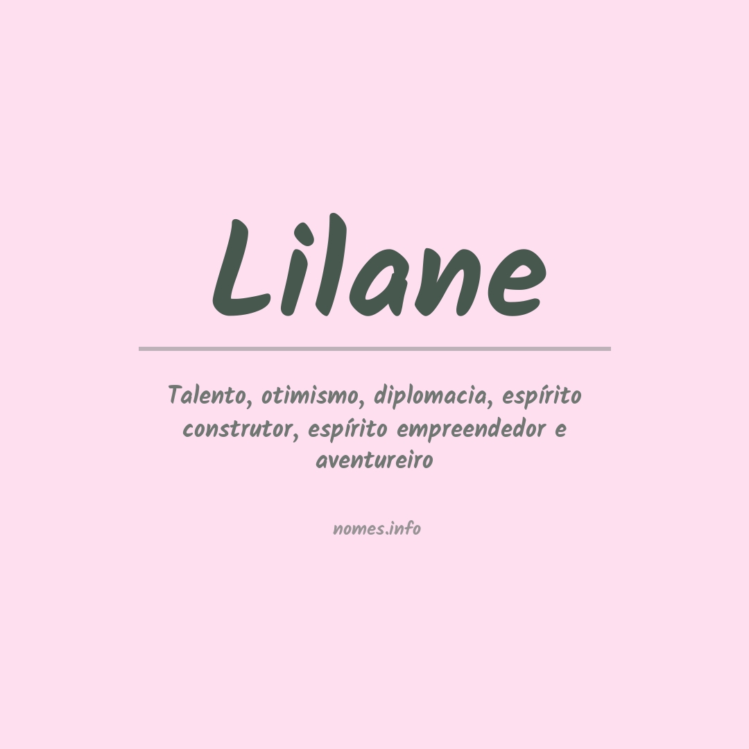 Significado do nome Lilane