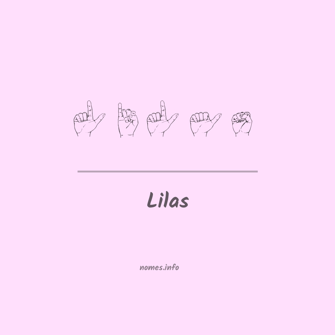 Lilas em Libras
