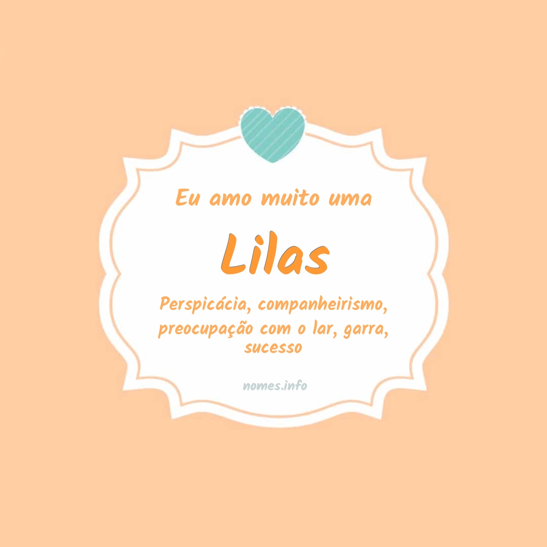Eu amo muito Lilas