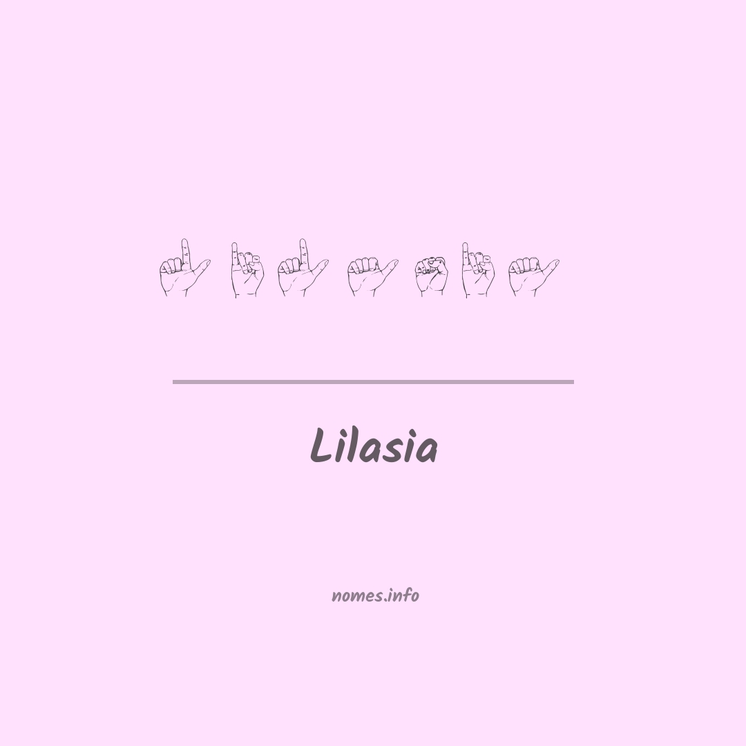Lilasia em Libras