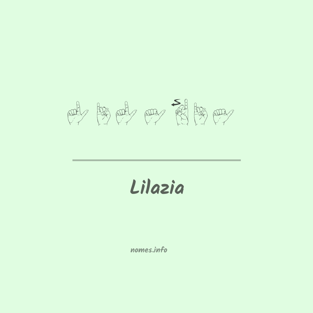Lilazia em Libras