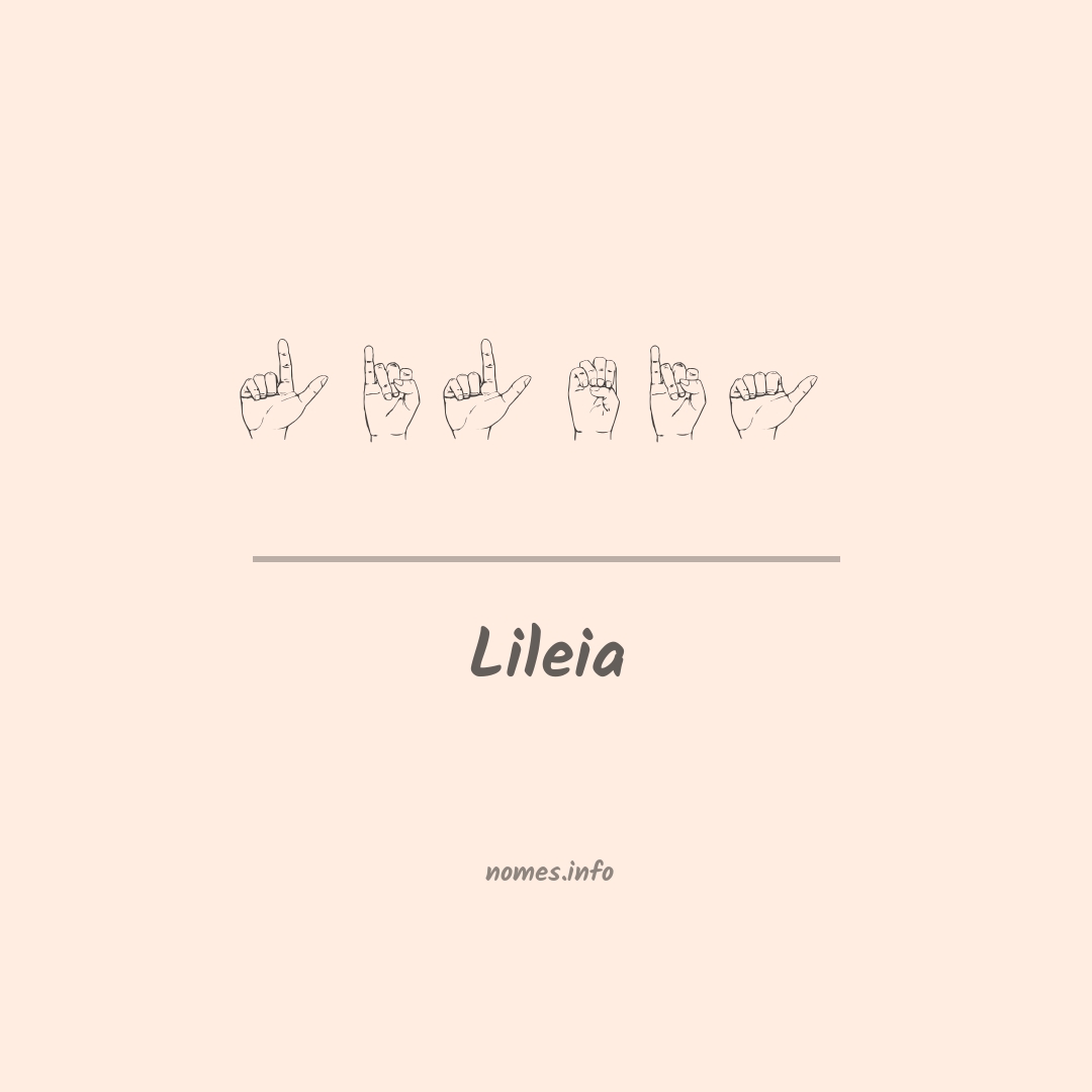 Lileia em Libras