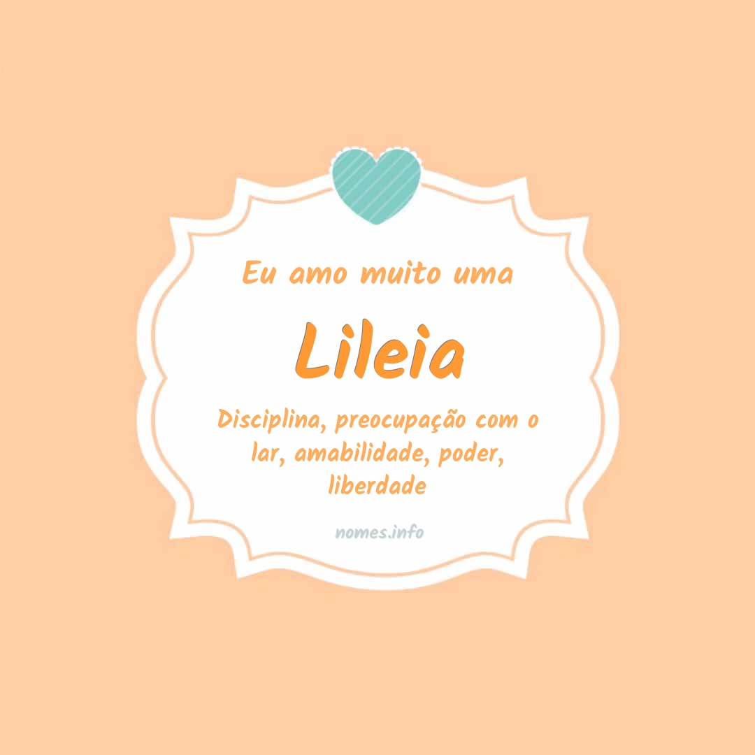Eu amo muito Lileia