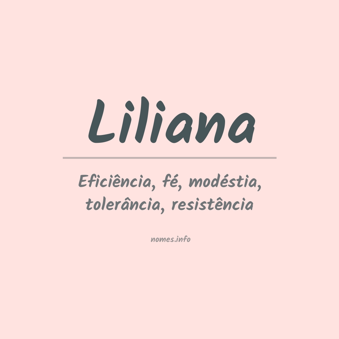 Significado do nome Liliana