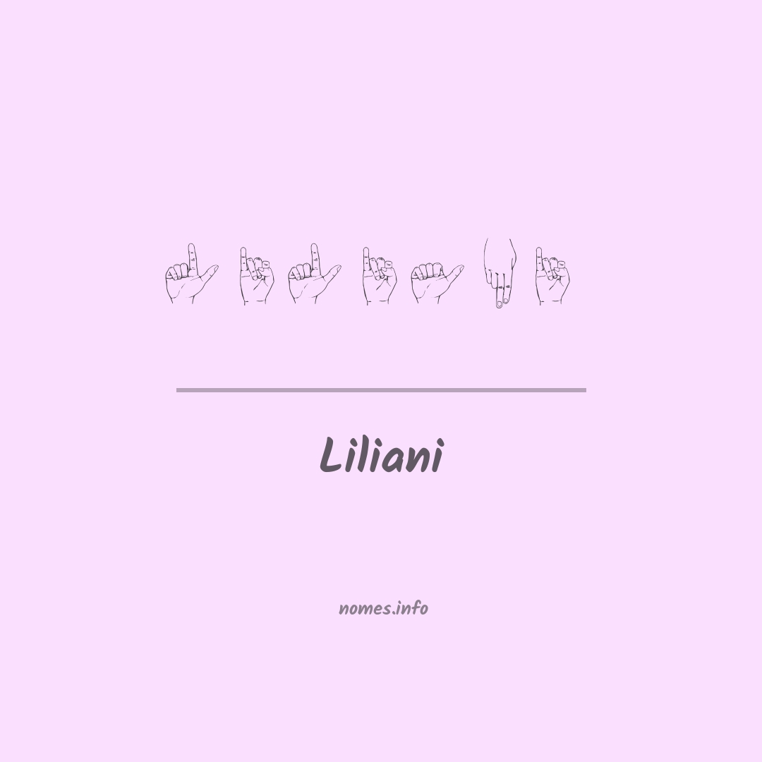 Liliani em Libras