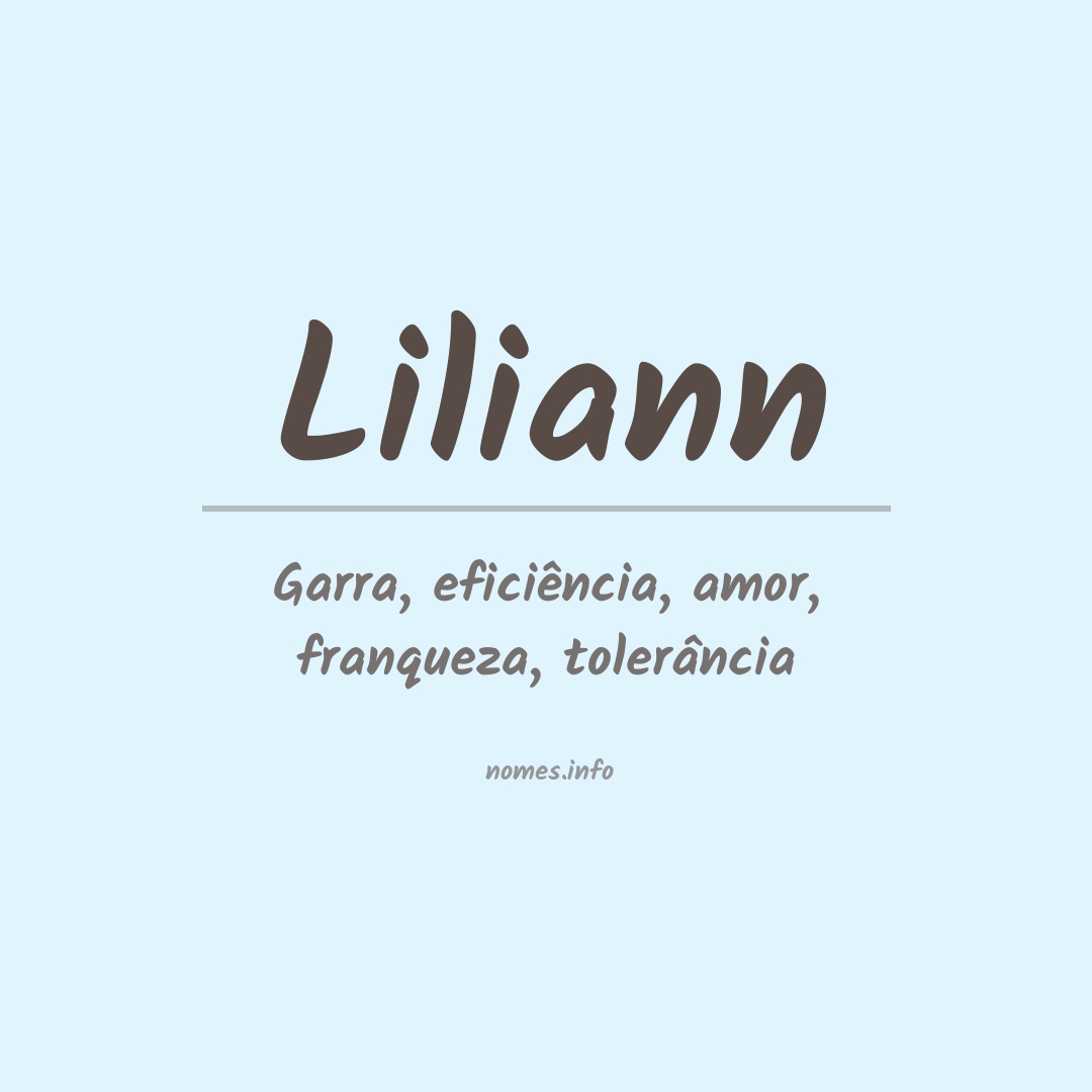 Significado do nome Liliann