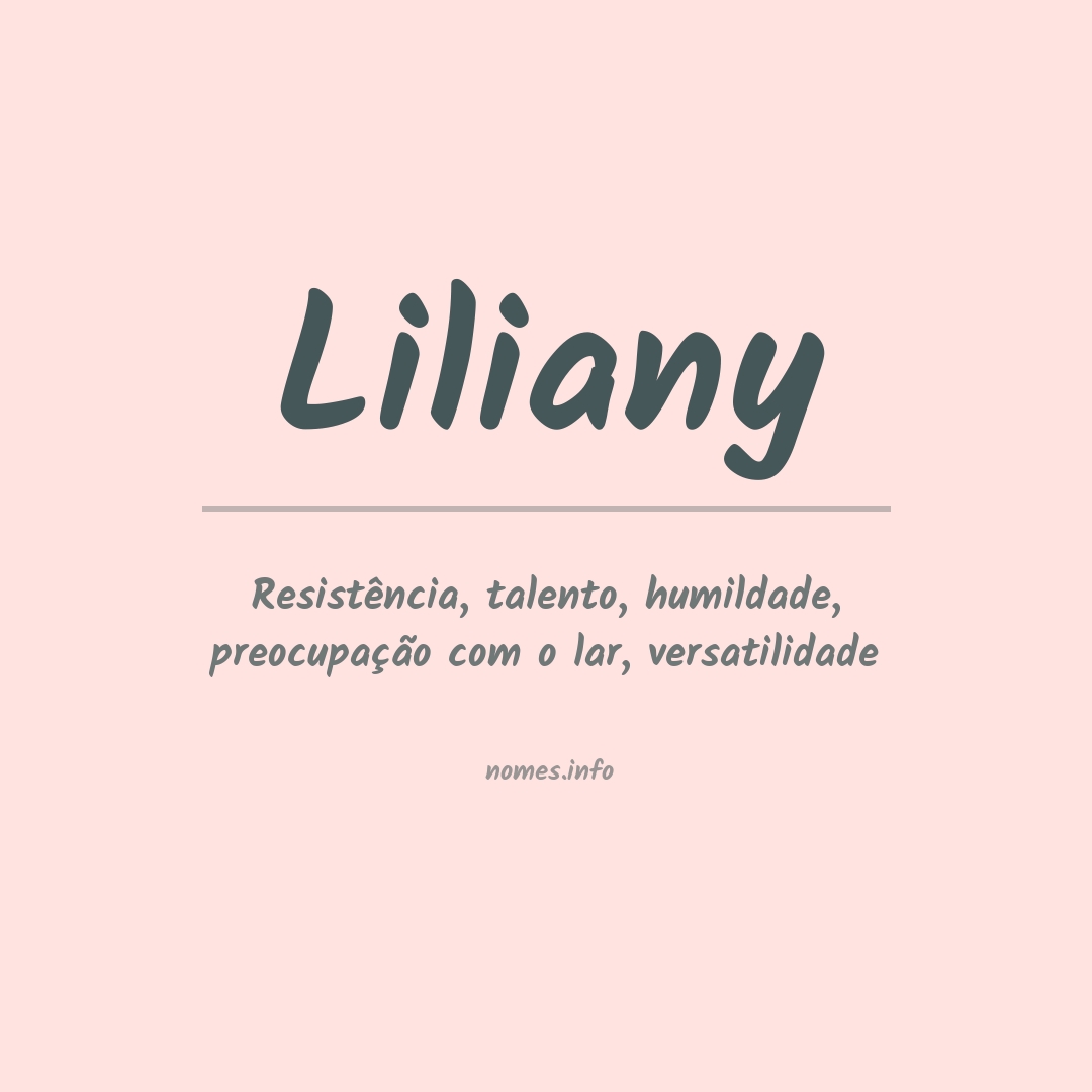 Significado do nome Liliany