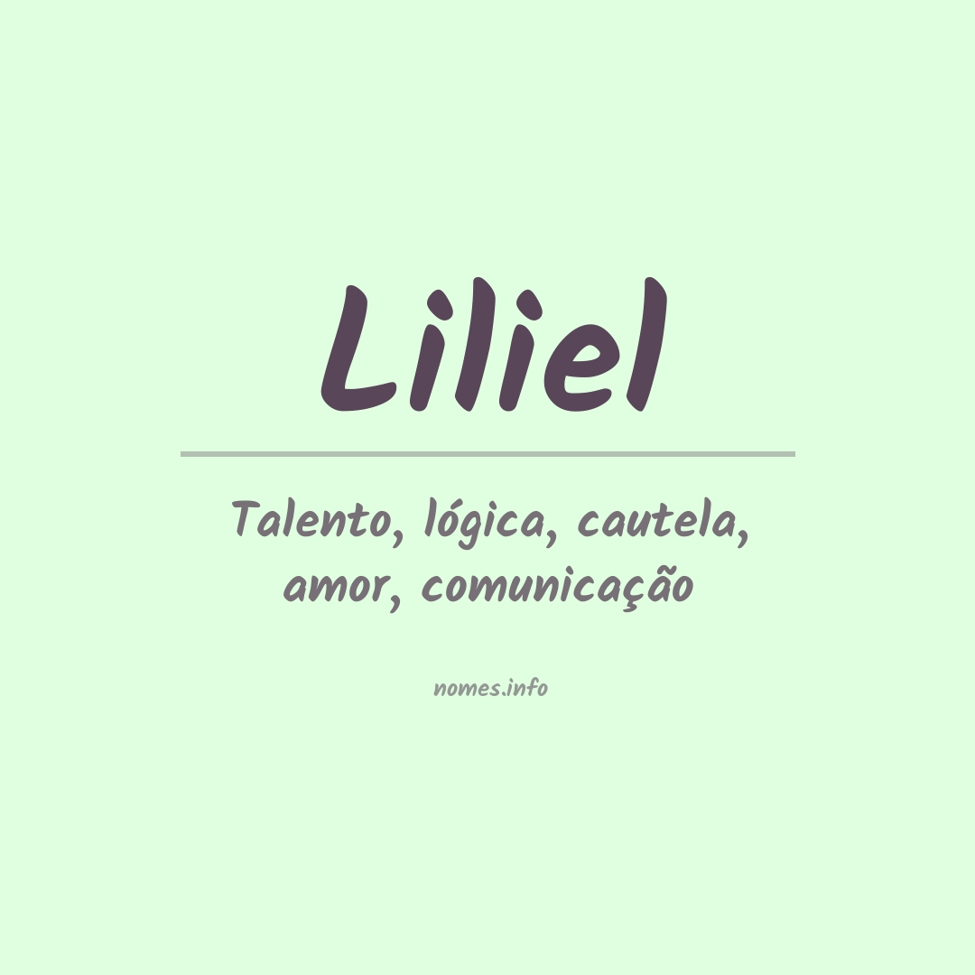 Significado do nome Liliel