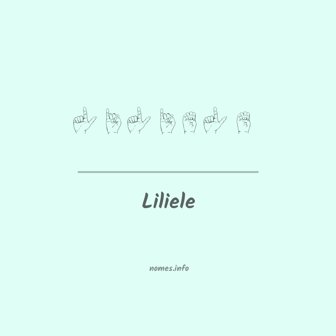 Liliele em Libras