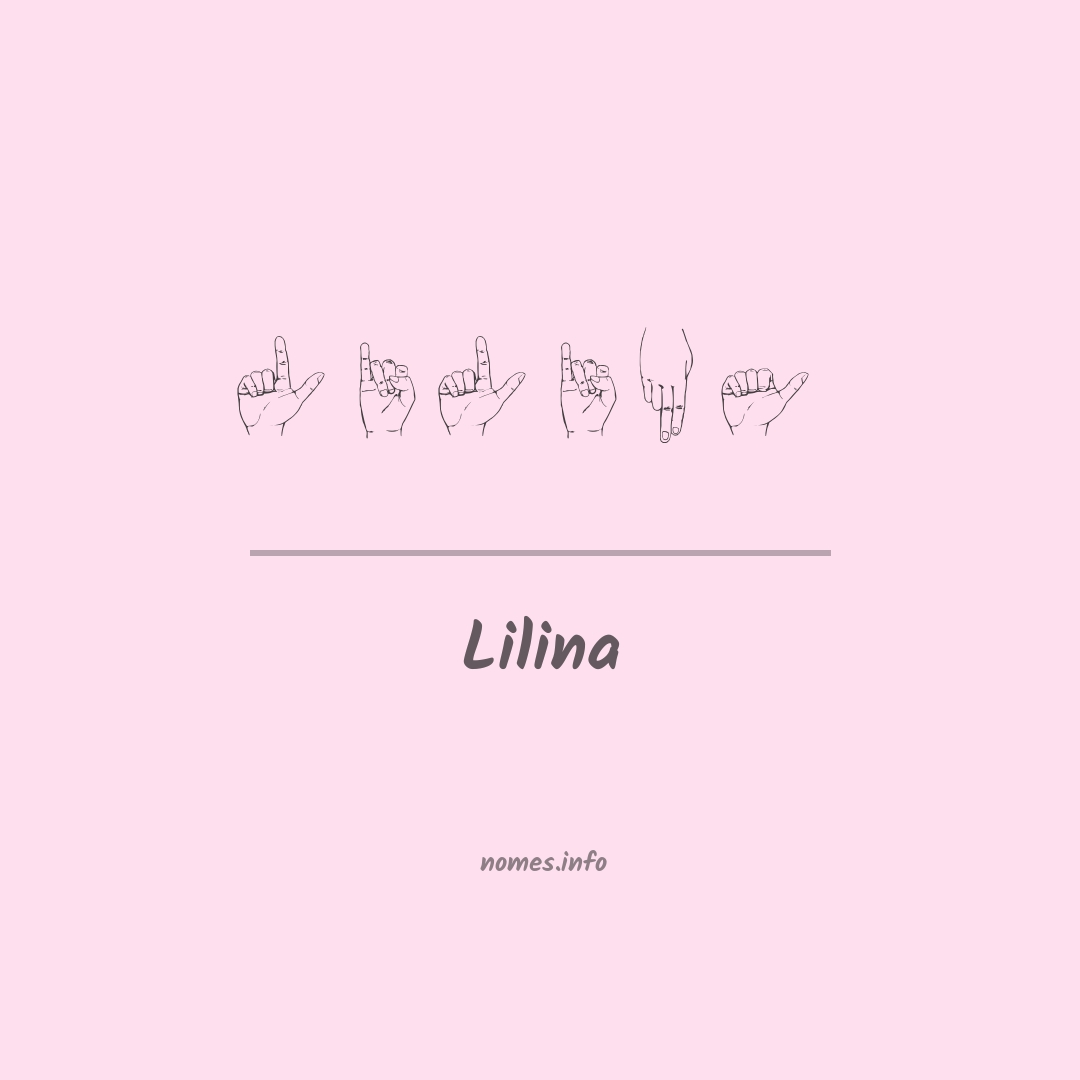 Lilina em Libras