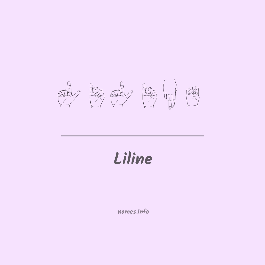 Liline em Libras