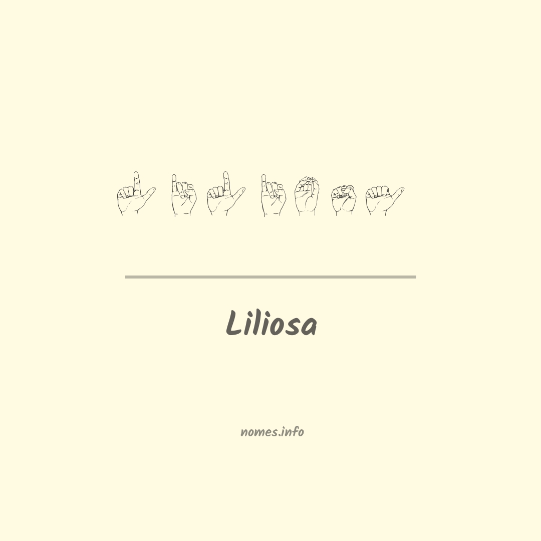 Liliosa em Libras
