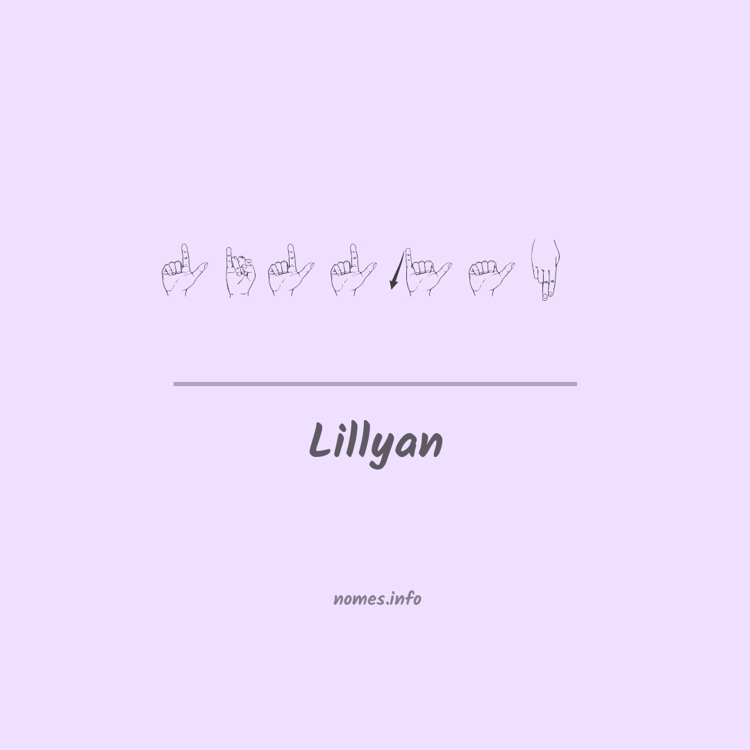 Lillyan em Libras
