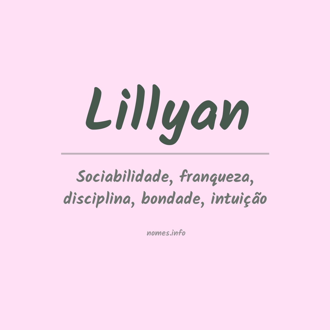 Significado do nome Lillyan