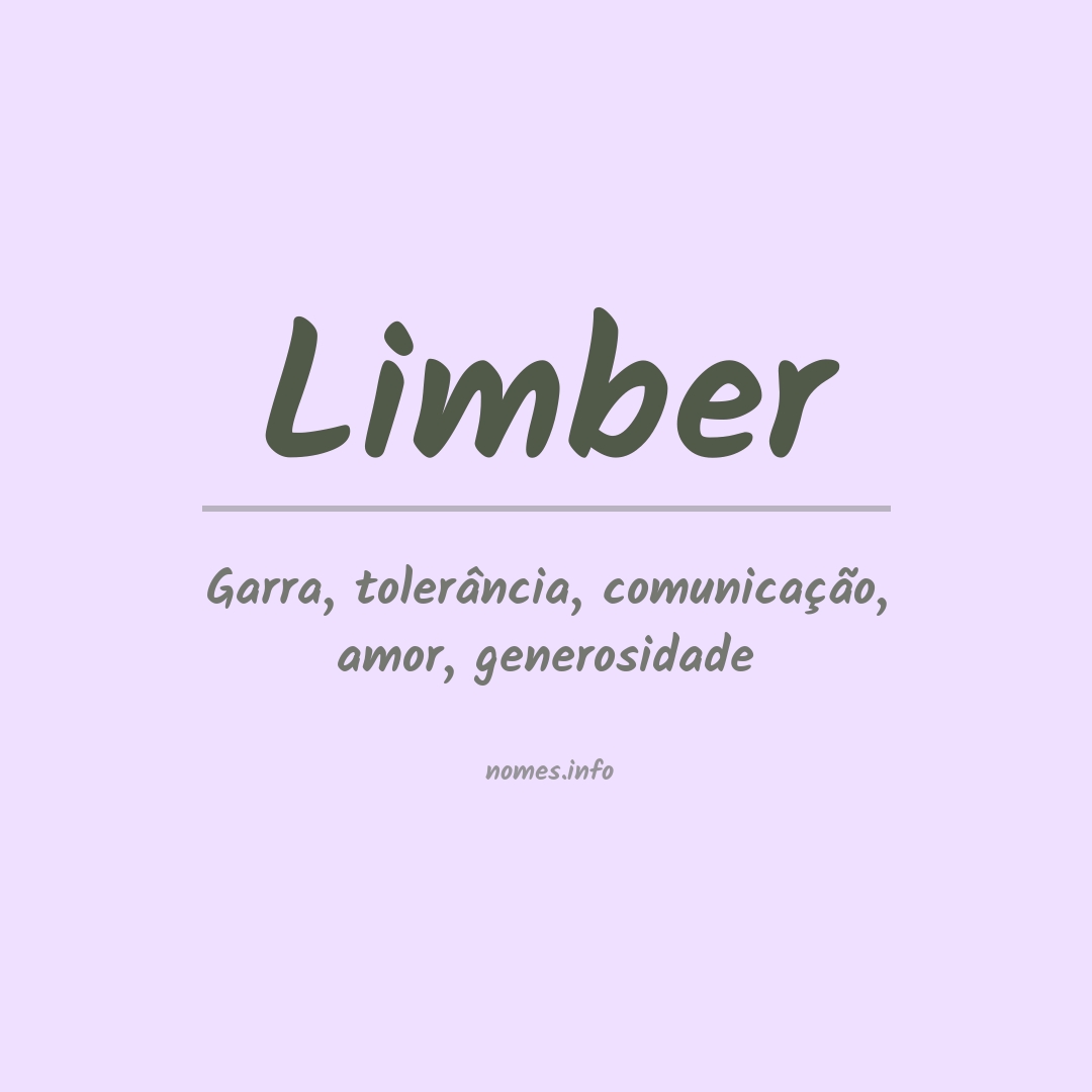 Significado do nome Limber