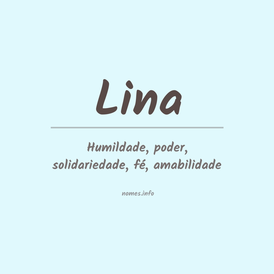 Significado do nome Lina