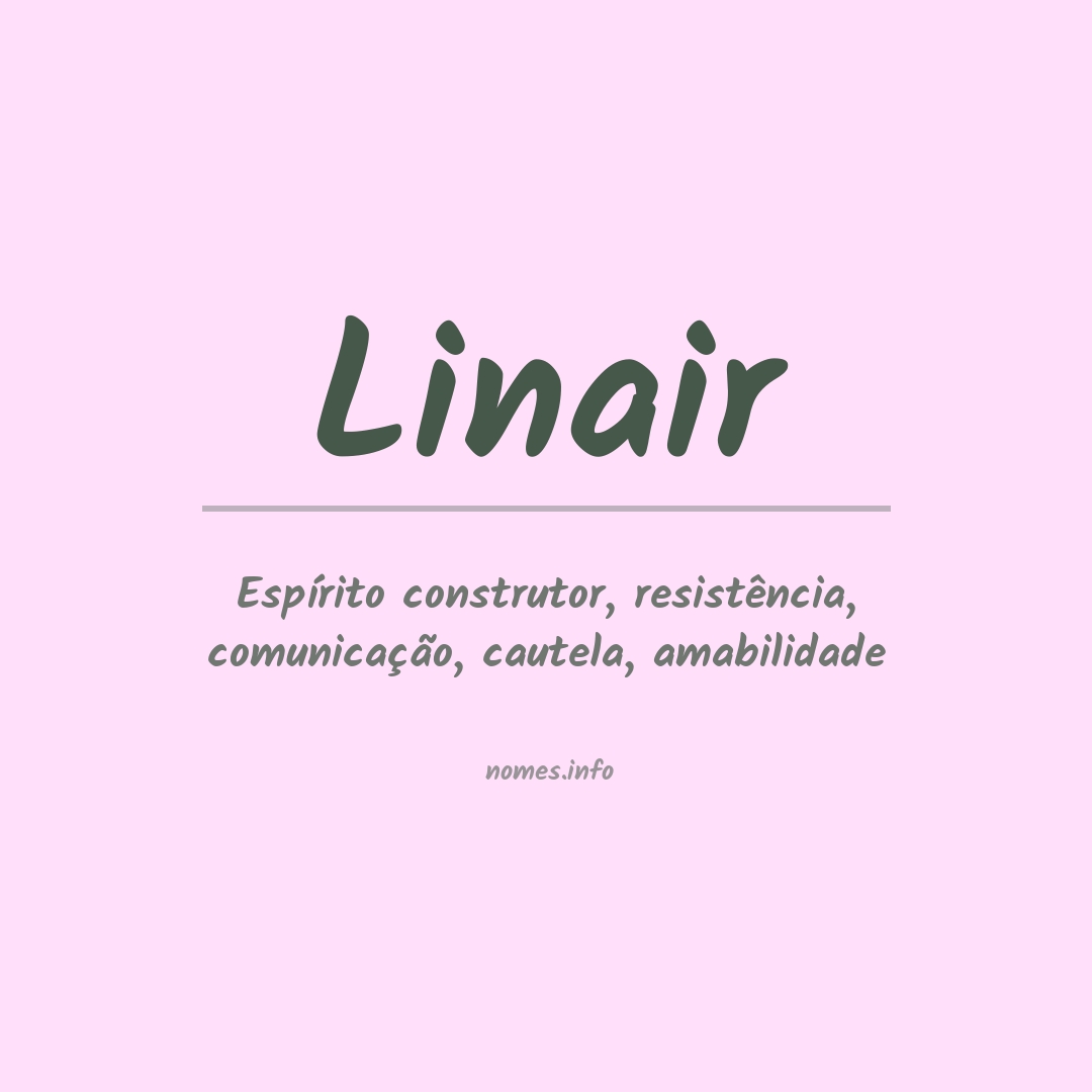 Significado do nome Linair