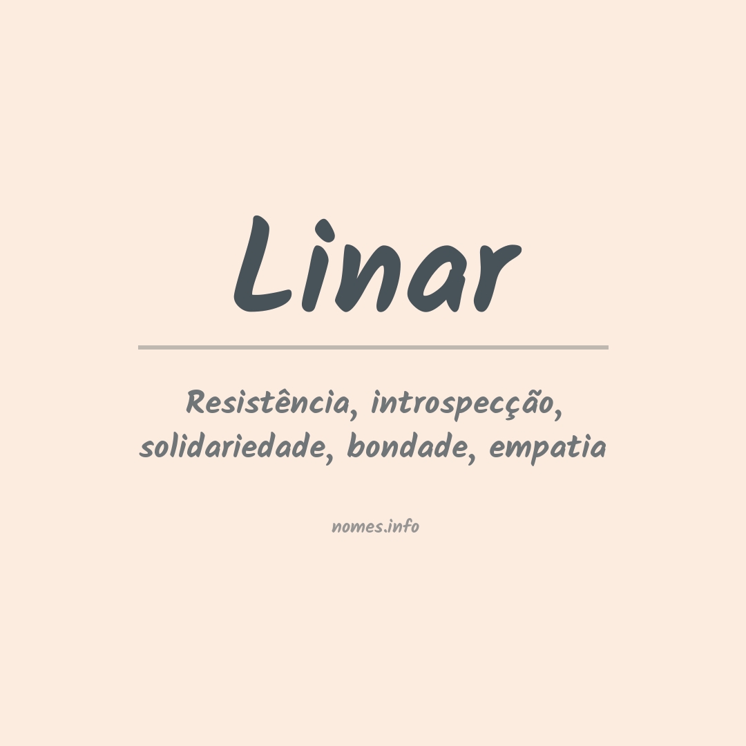 Significado do nome Linar