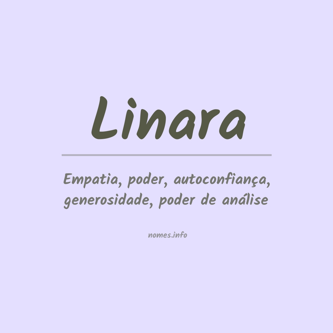 Significado do nome Linara
