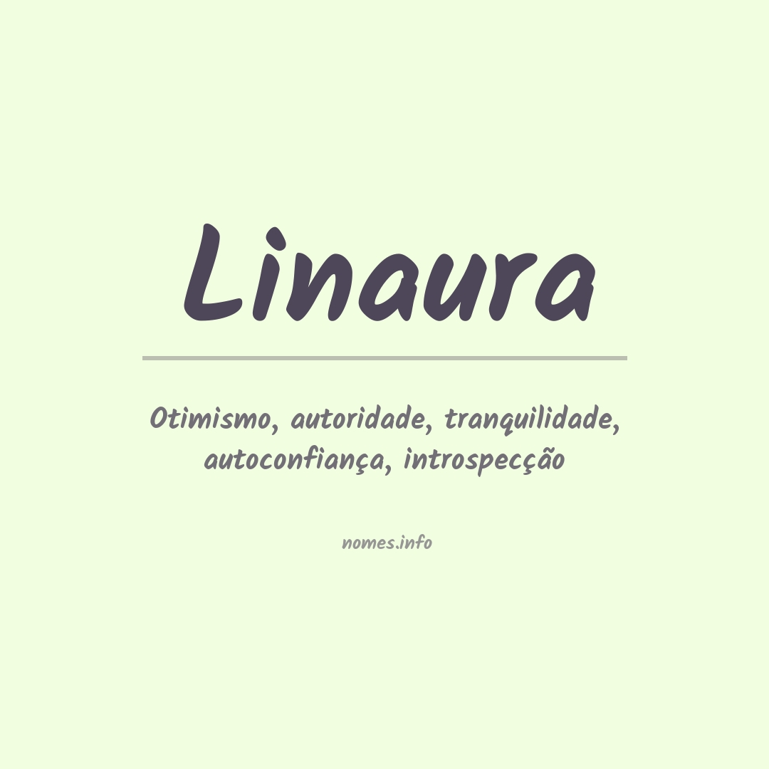 Significado do nome Linaura