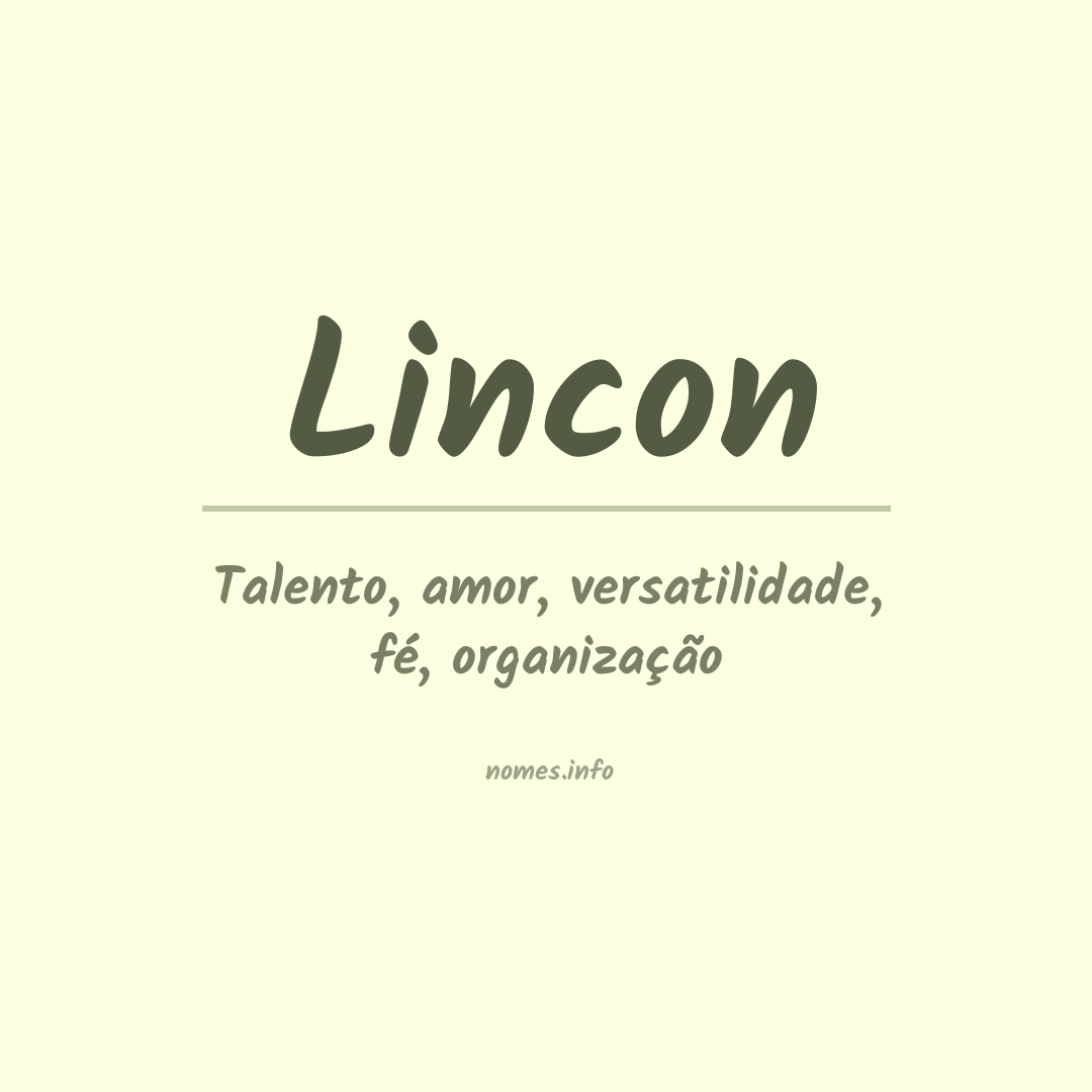 Significado do nome Lincon