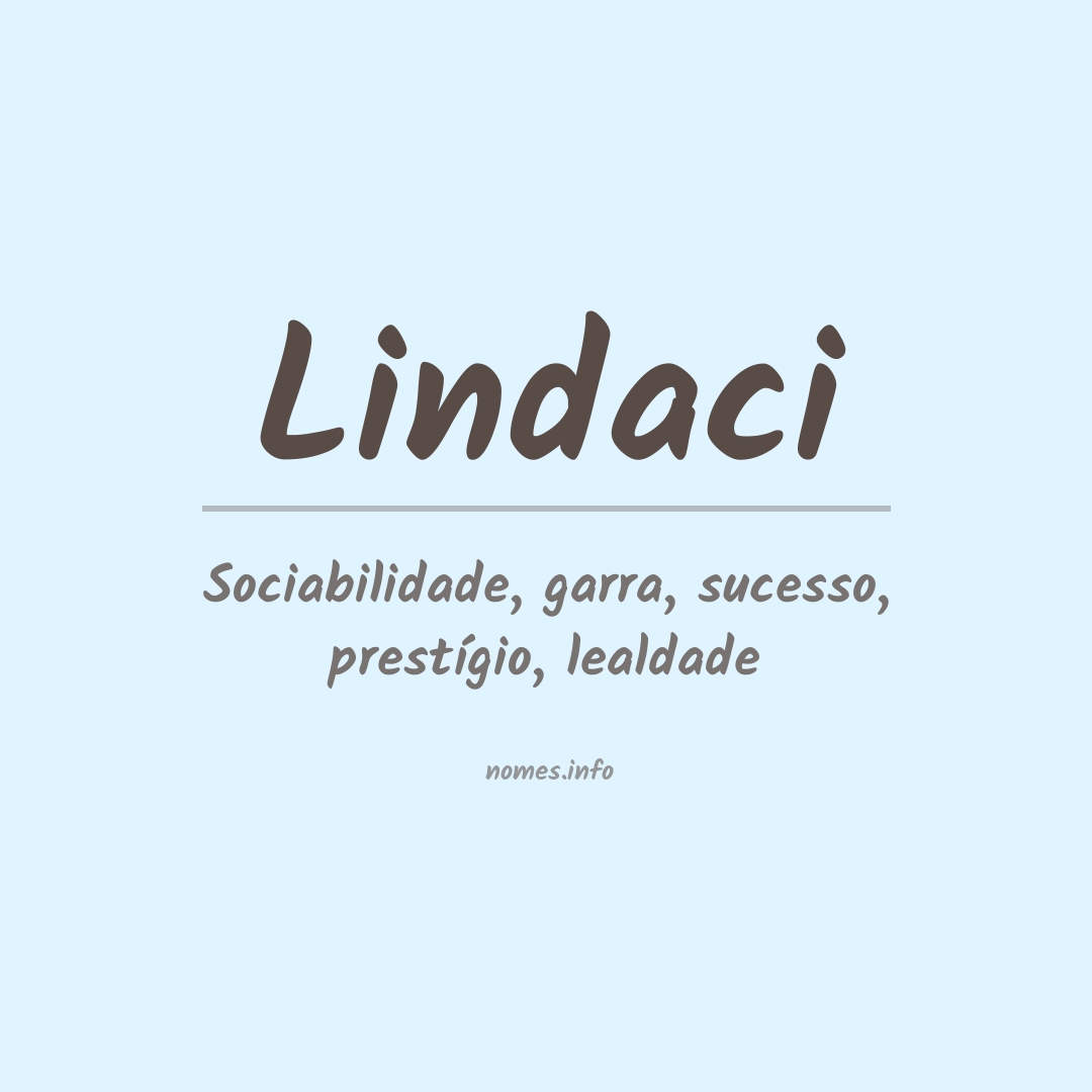 Significado do nome Lindaci