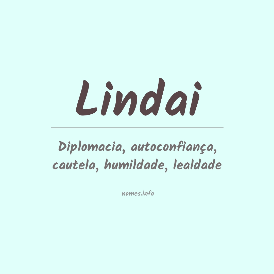 Significado do nome Lindai