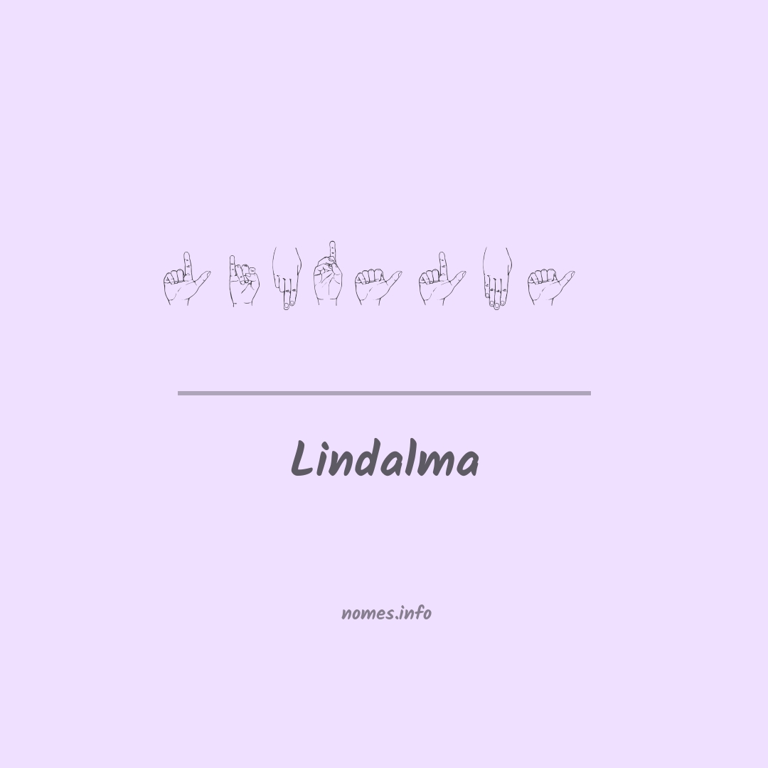 Lindalma em Libras