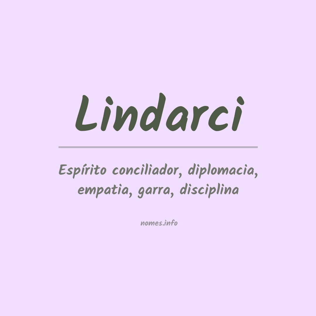 Significado do nome Lindarci