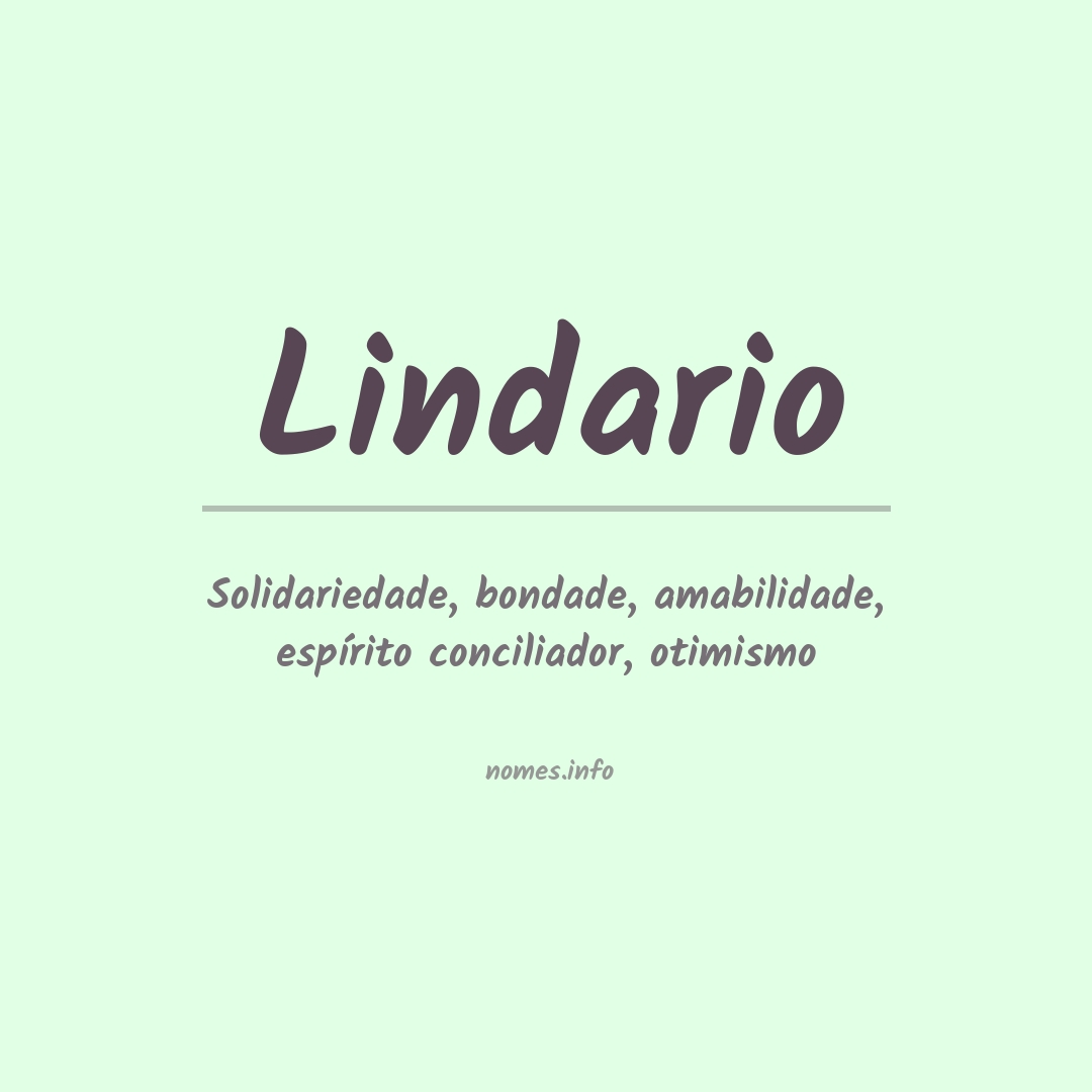 Significado do nome Lindario