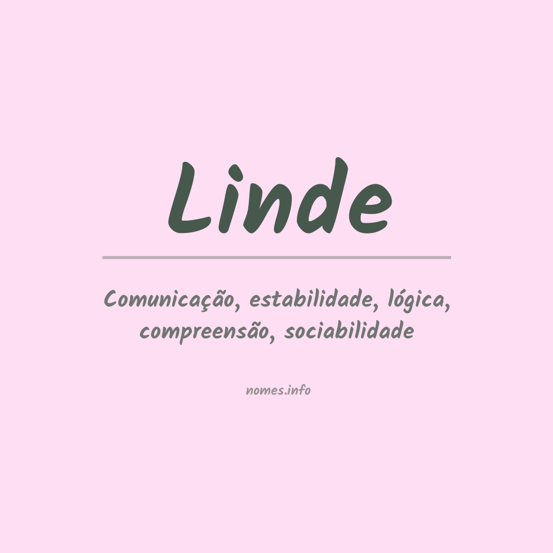 Significado do nome Linde