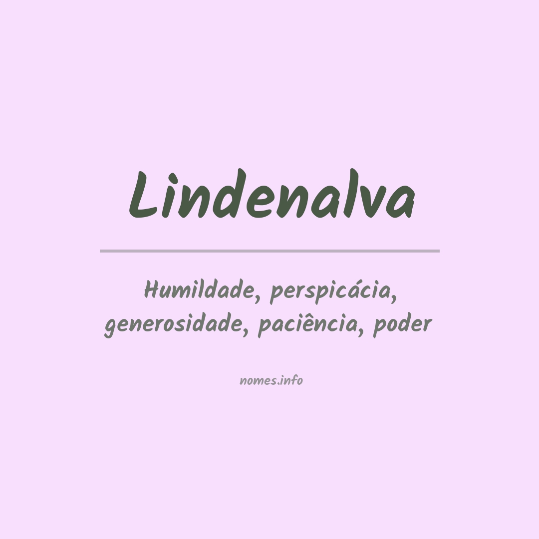 Significado do nome Lindenalva