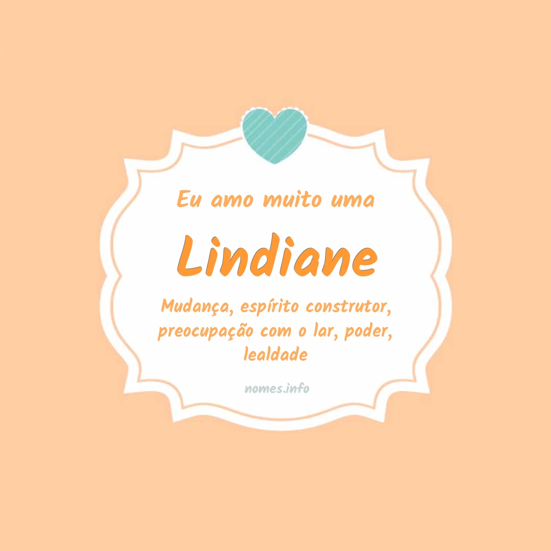 Eu amo muito Lindiane