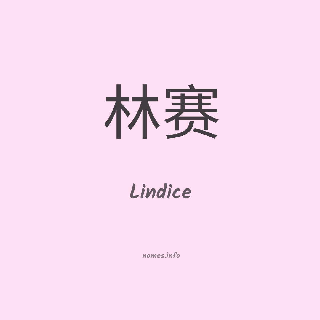 Lindice em chinês