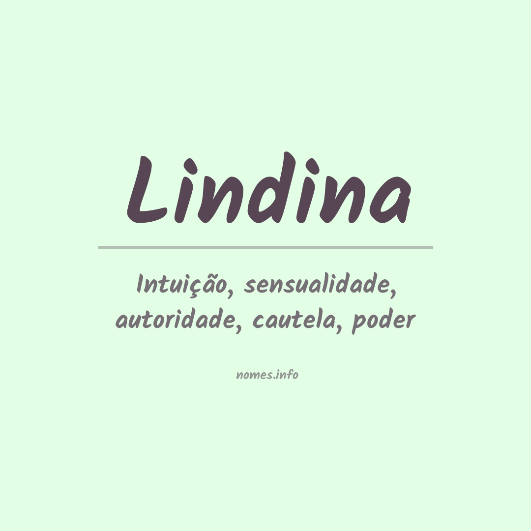 Significado do nome Lindina