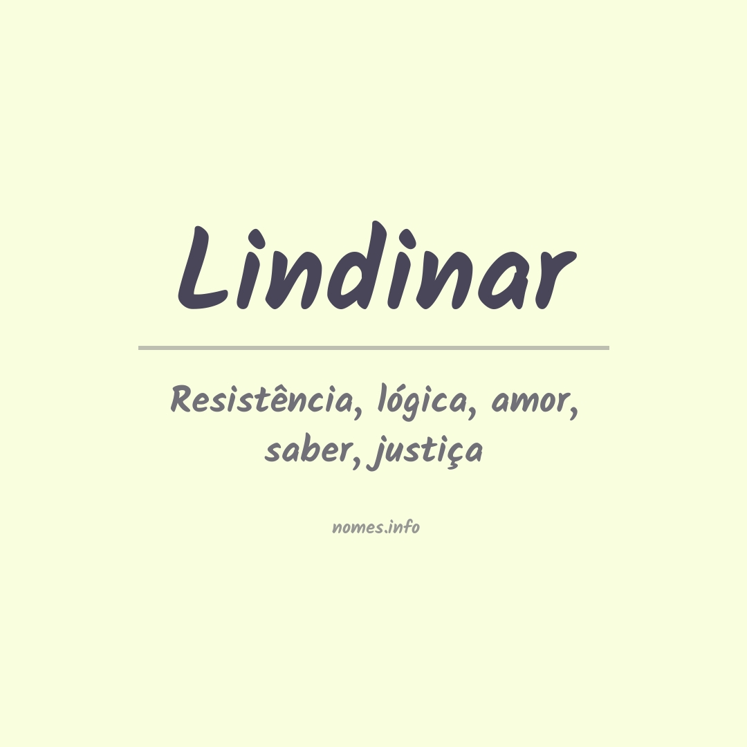 Significado do nome Lindinar