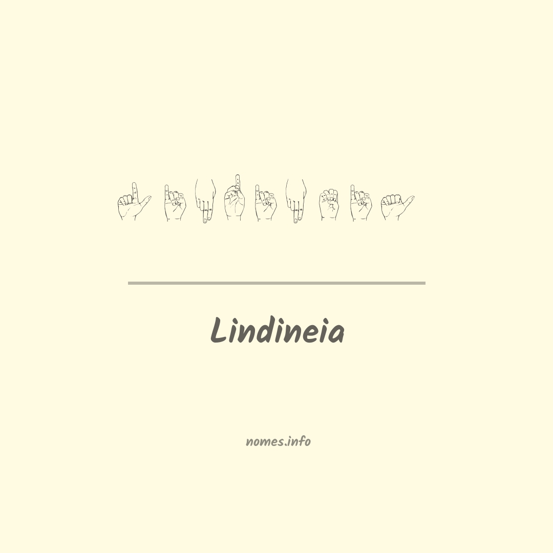 Lindineia em Libras