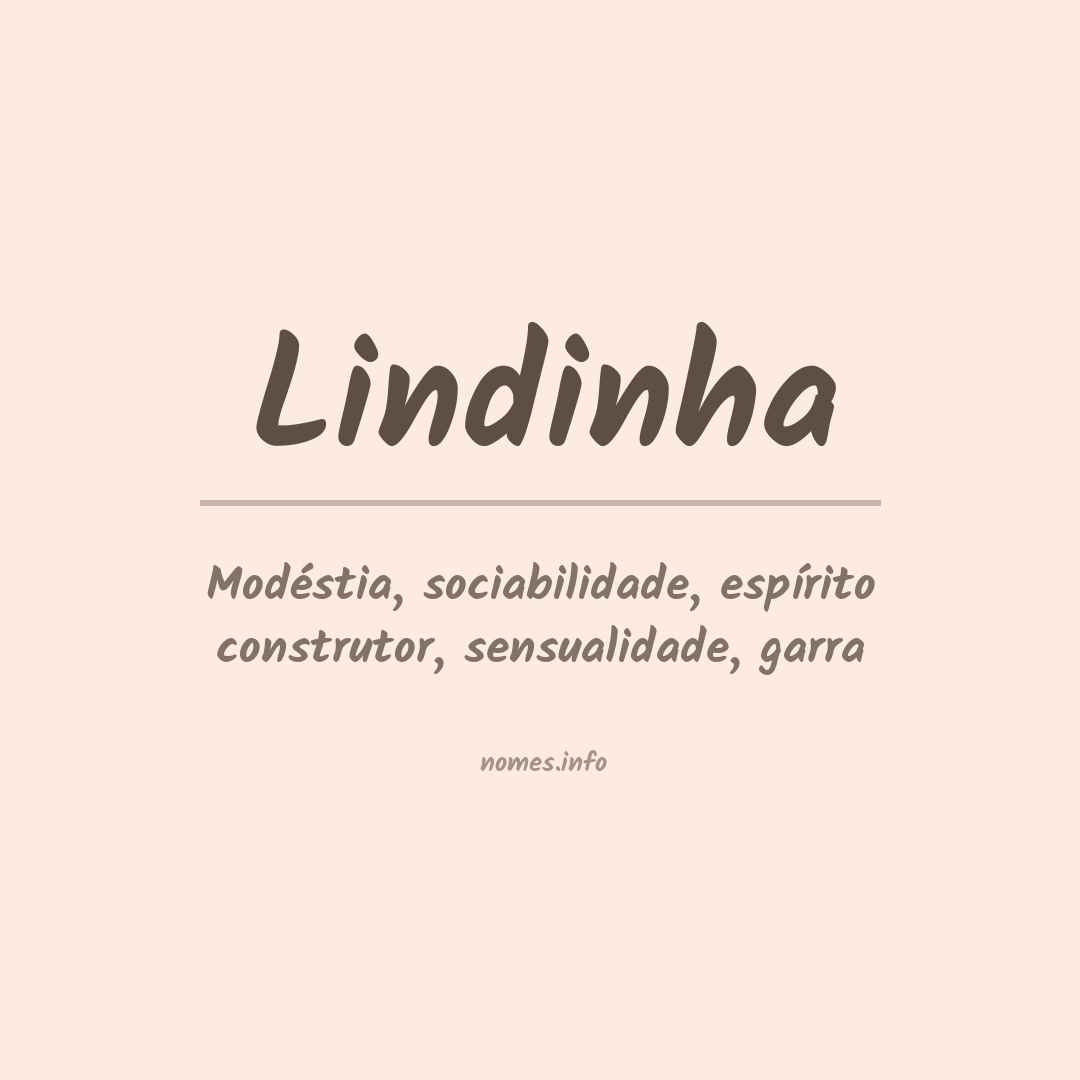 Significado do nome Lindinha